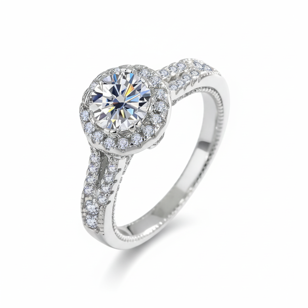 Moissanite Icy Ring